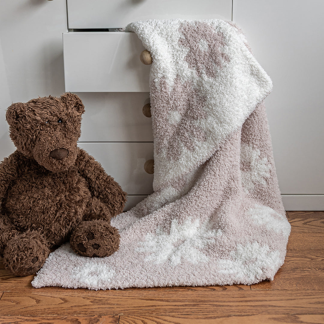 Hushed Violet & White Daisy 2.0 Print Toddler Blanket