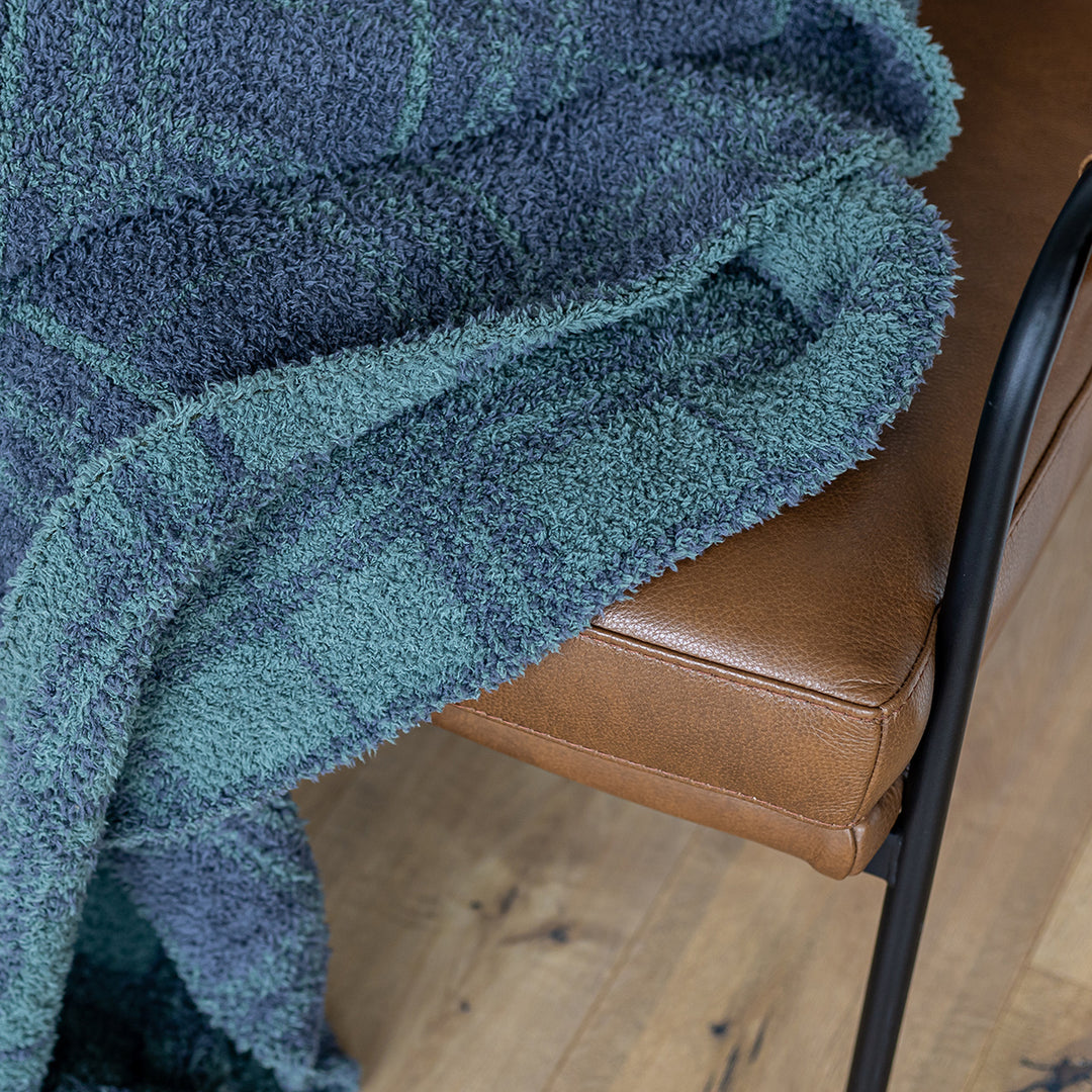 Forest and Turbulence Plaid Print Throw