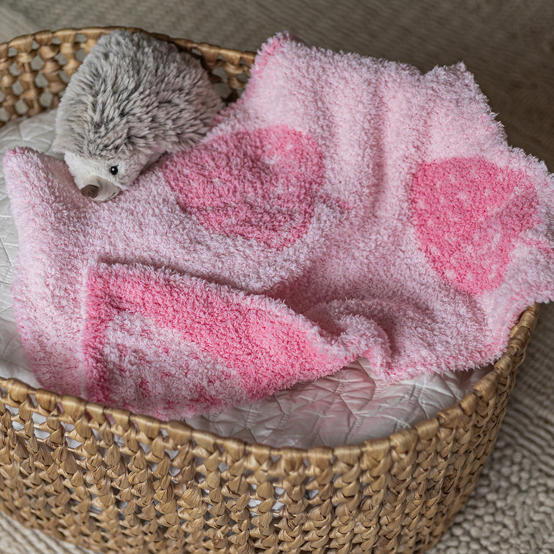 Cotton Candy Strawberry Print Lovey