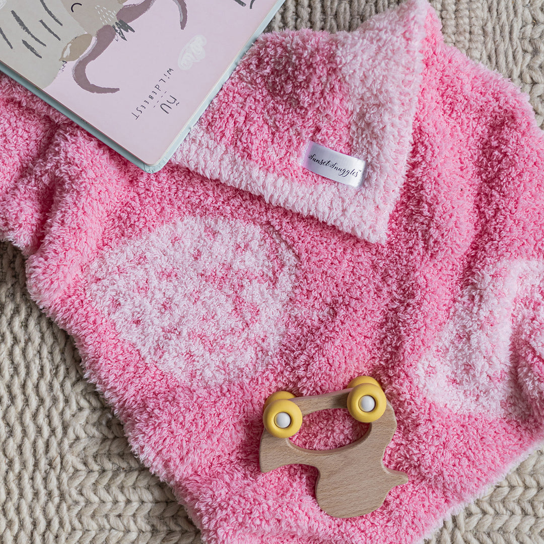 Cotton Candy Strawberry Print Lovey