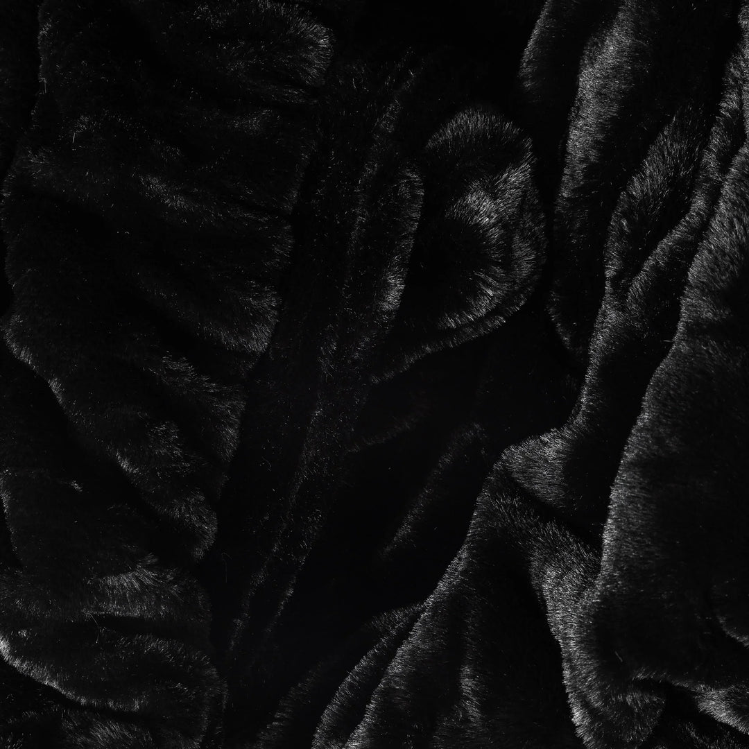 Midnight Black Double-sided Minky Blanket
