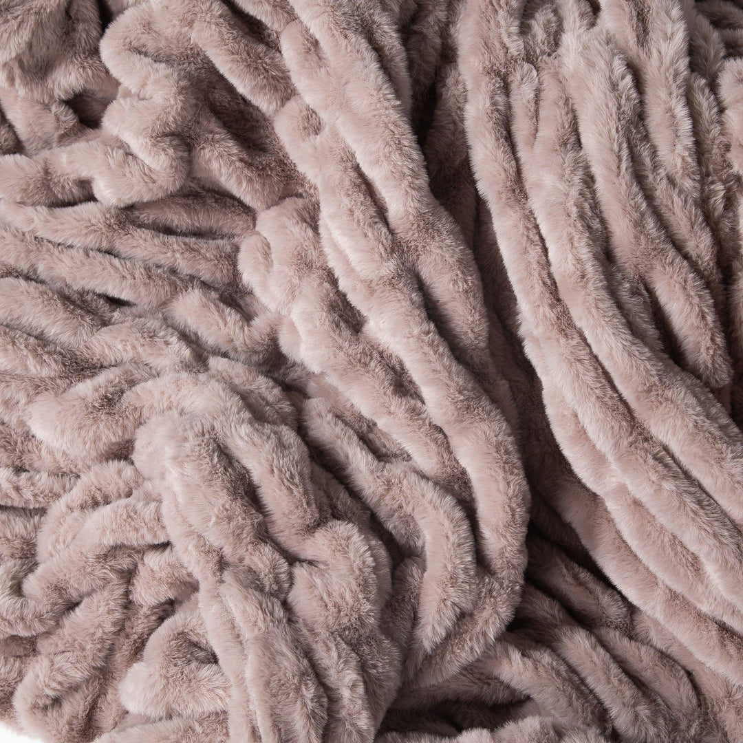 Milk Chocolate Mauve Minky Blanket