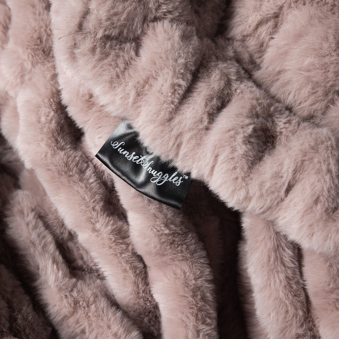 Milk Chocolate Mauve Minky Blanket
