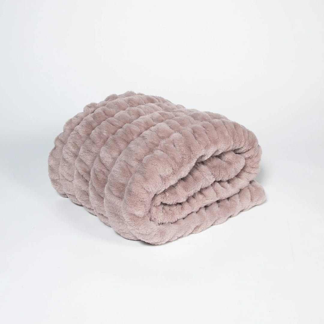 Milk Chocolate Mauve Minky Blanket