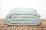 Solid Doubled Layered in Desert Sage Twin Bed Blanket
