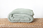 Desert Sage Solid Double Layered Print Throw - Sunset Snuggles