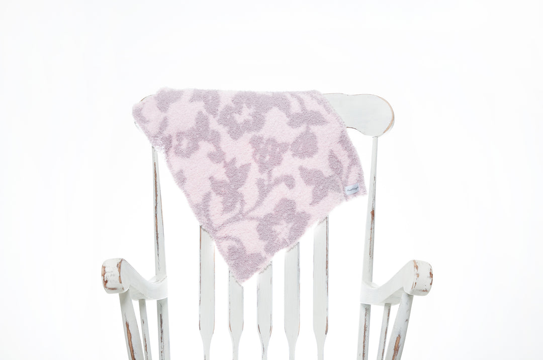 Iced Lilac & Powder Vintage Floral Print Lovey