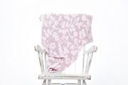 Iced Lilac & Powder Vintage Floral Print Toddler Blanket