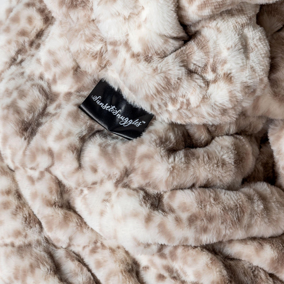 Snow Leopard Minky Blanket
