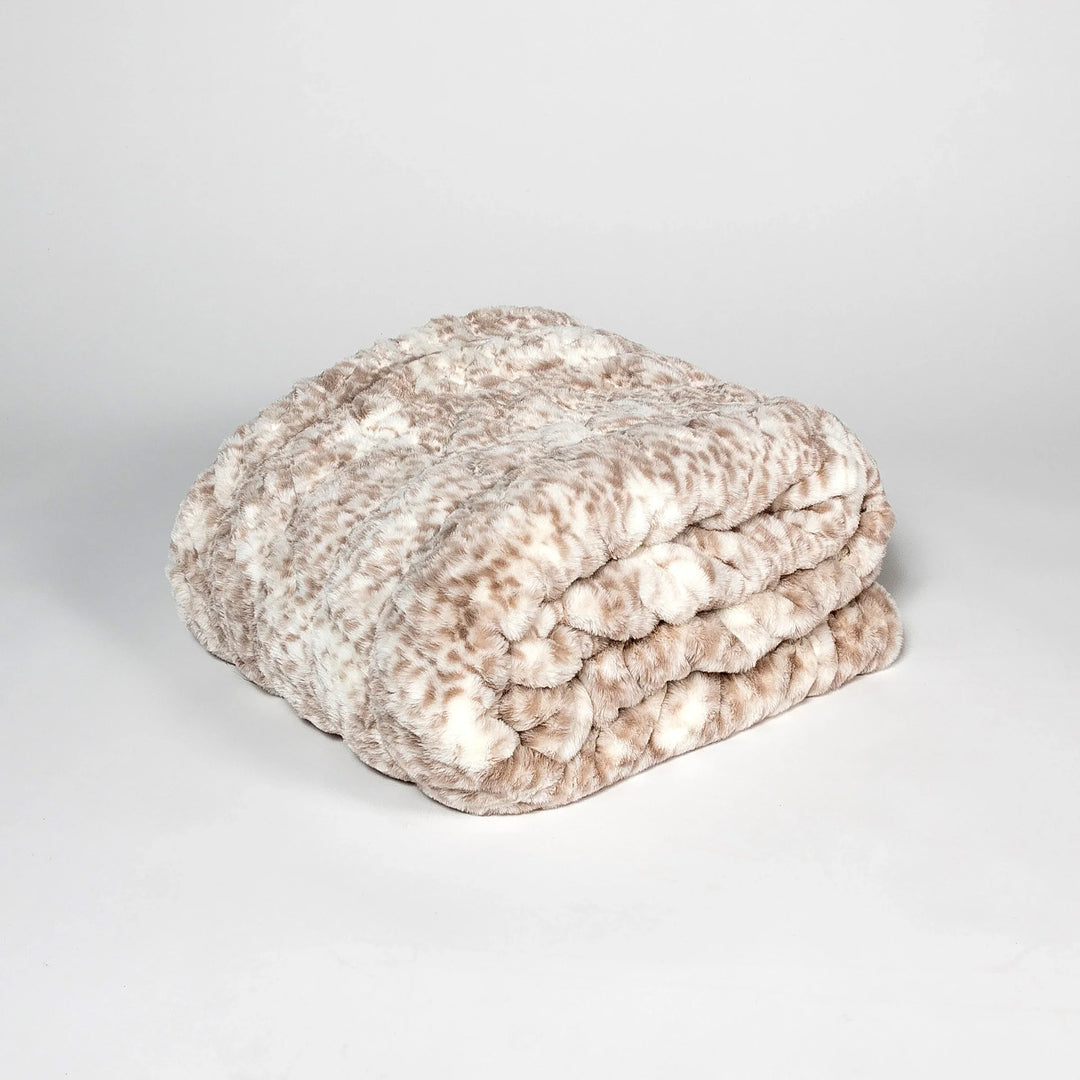Snow Leopard Minky Blanket