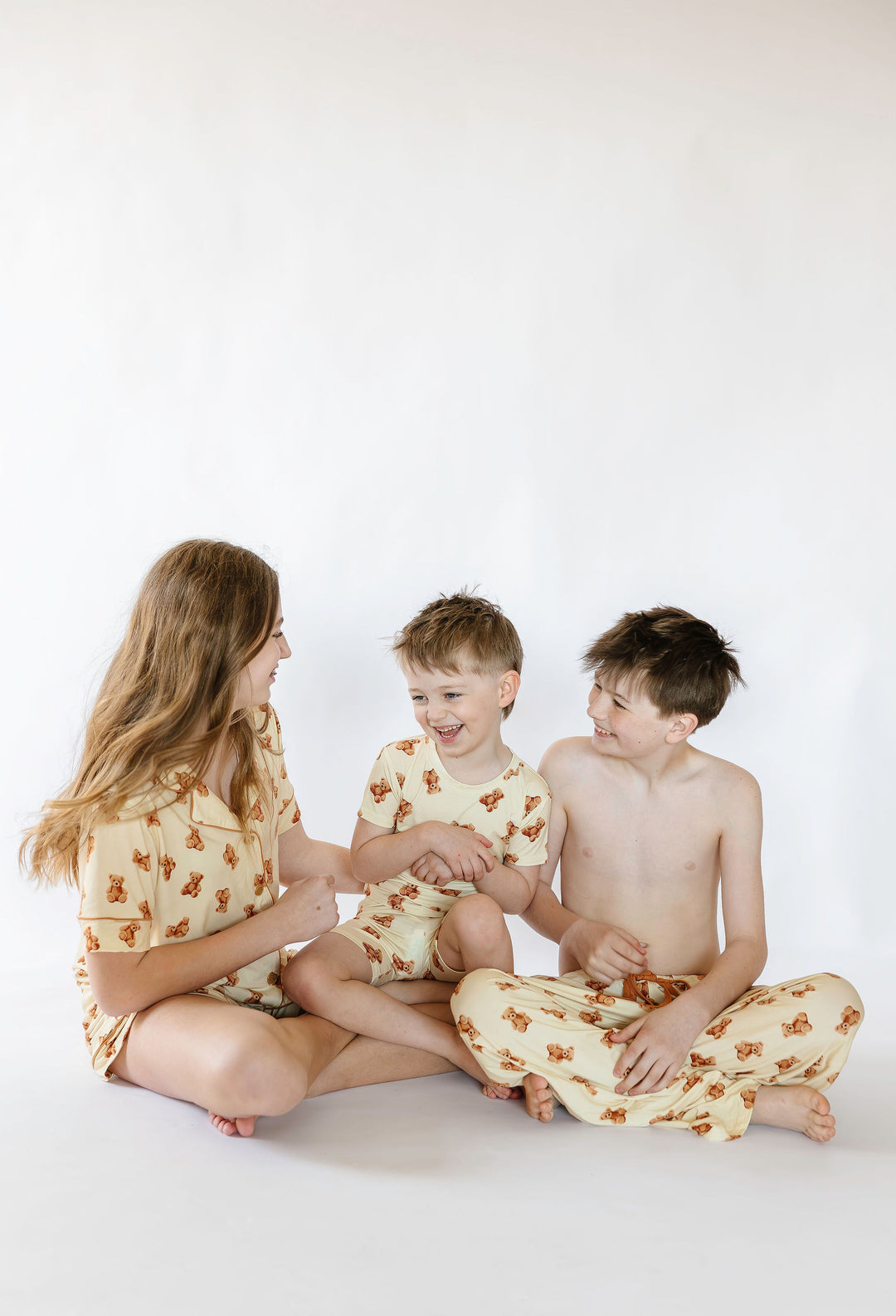 Kids Teddy Bear Long Sleeve Pajama Shirt