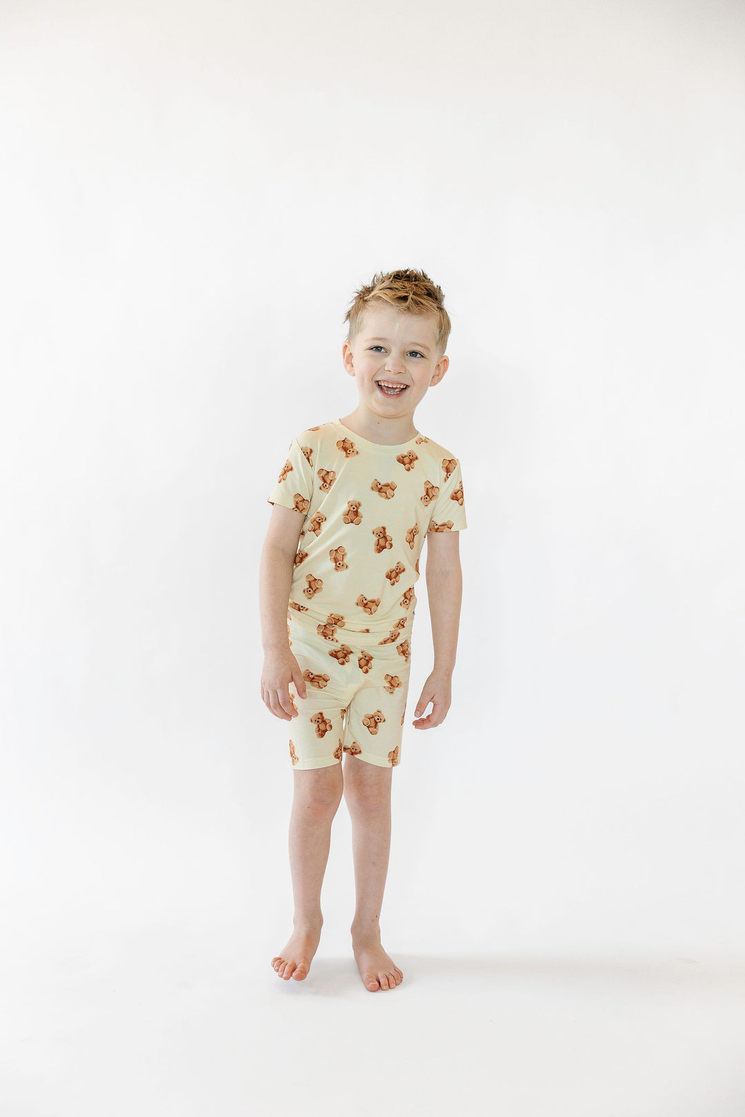 Kids Teddy Bear Pajama Shorts