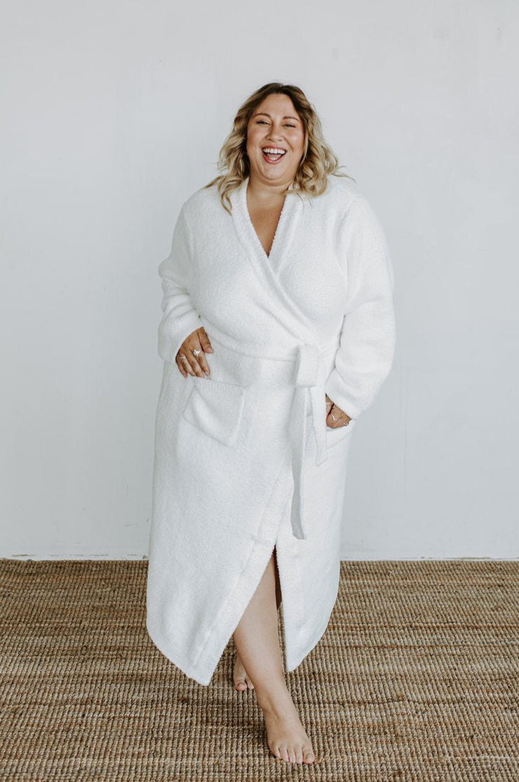 Só Plush Robe in Coconut Cream – Sunset Snuggles