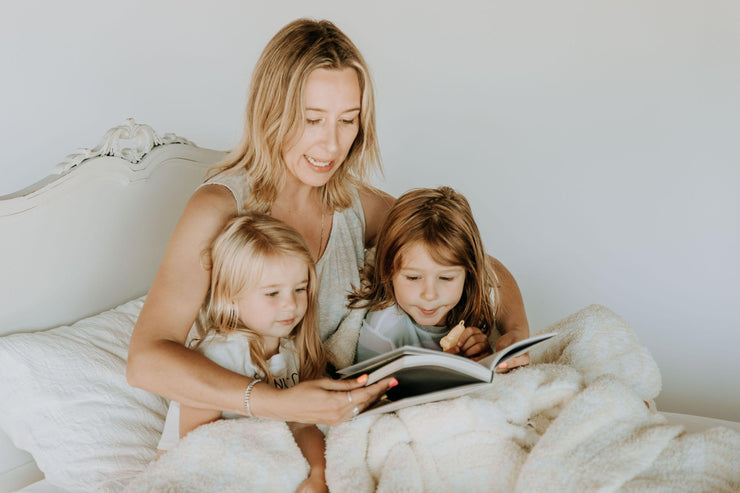 Birch & Marshmallow Tassel Twin Bed - Sunset Snuggles