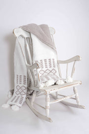 world's softest plush blanket fluffy white and grey throw with tassels