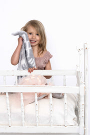 diamond point ultimate grey and white lovey baby blanket for toddler