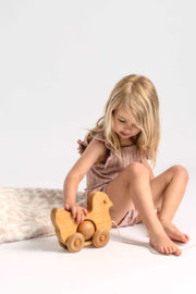 leopard print blushing beige and white toddler baby blanket with little girl