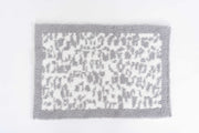Ultimate Grey & Cloud White Leopard Print Toddler Blanket