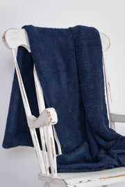 world's softest blanket navy blue plush and luxurious