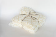 Birch & Marshmallow Tassel Extended Throw - Sunset Snuggles