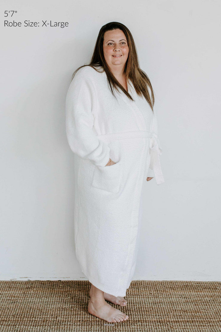 Só Plush Robe Coconut cream - Sunset Snuggles