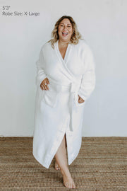 Só Plush Robe Coconut cream - Sunset Snuggles