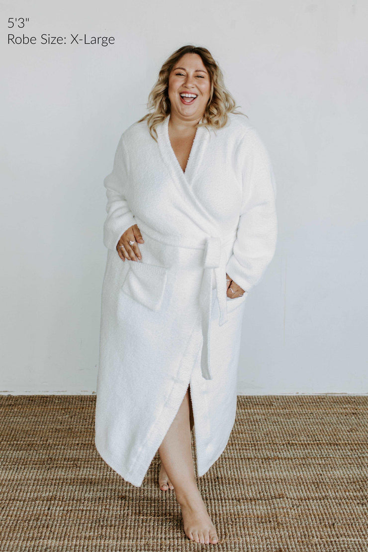 Só Plush Robe in Coconut Cream – Sunset Snuggles