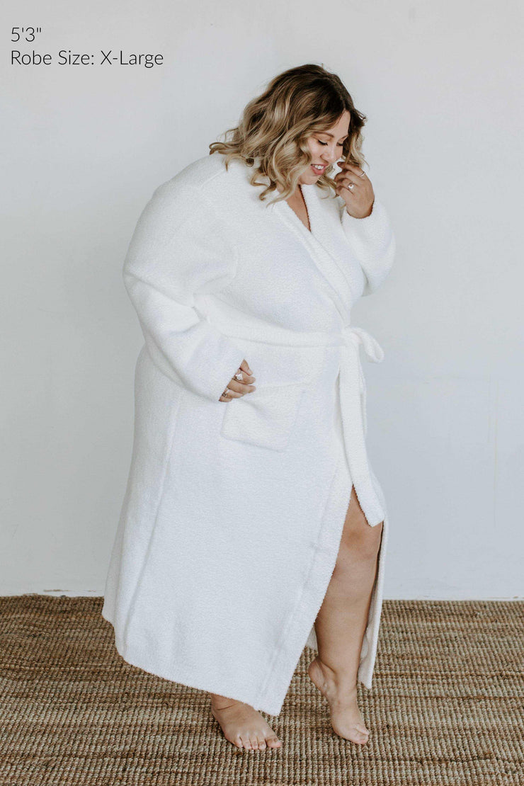 Só Plush Robe Coconut cream - Sunset Snuggles