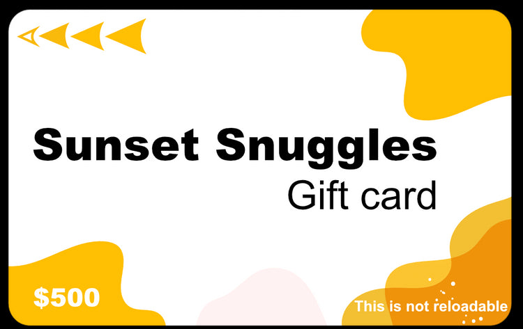 Sunset Snuggles Gift cards - Sunset Snuggles