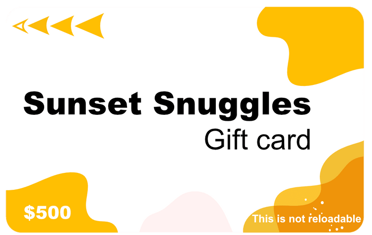 Sunset Snuggles Gift cards - Sunset Snuggles